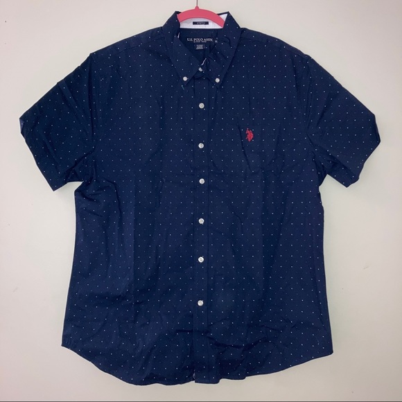 XL Vintage U.S. Polo Assn Short Sleeve Button Down Collar - Picture 12 of 13